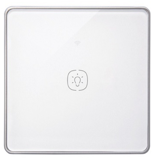 Tuya 2G Zigbee Wireless Touch Switch with Glass+PC Frame, Button Cell CR2032 Power, Alexa & Google Home Compatible